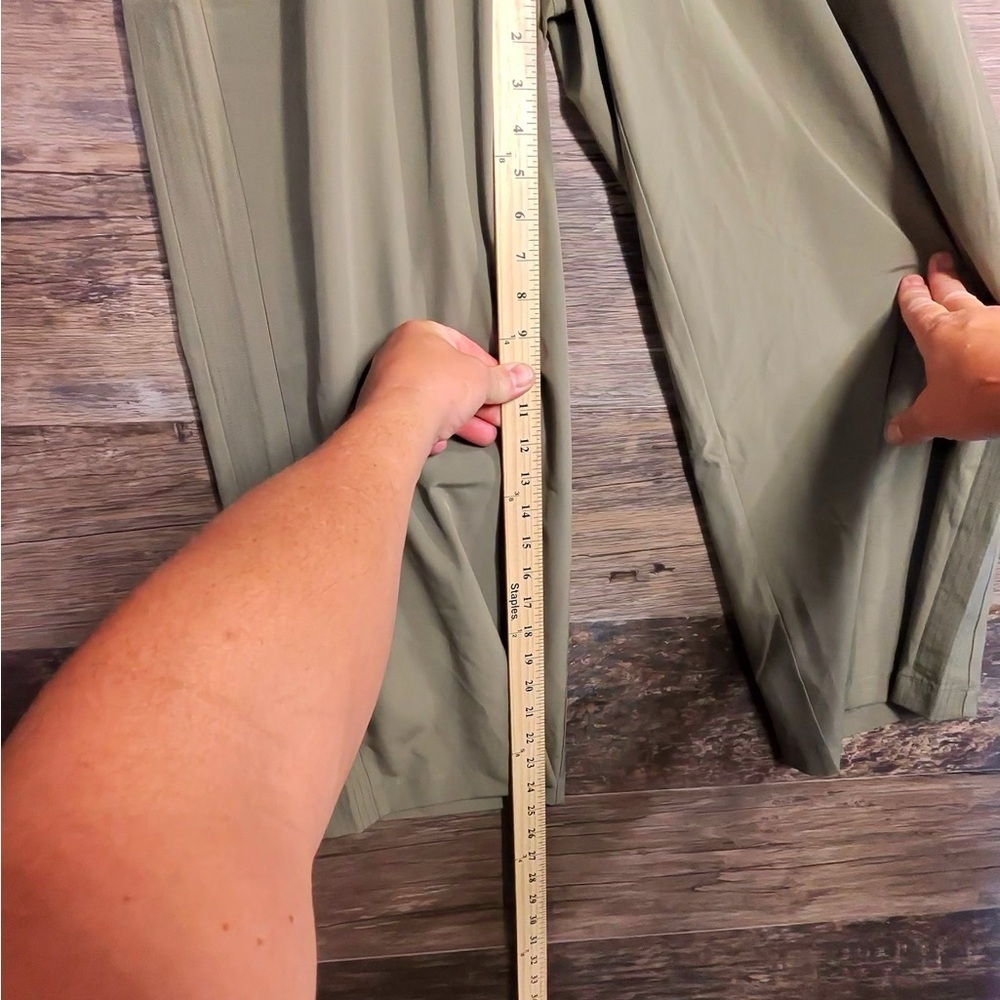 Mondetta Dusty Olive Green Side Stitch Wide Leg with Relaxed Fit - Picture 3 of 13